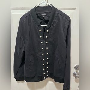 Lane Bryant pearl button jacket